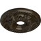 Ekena Millwork Granada Ceiling Medallion (Canopies up to 6 5/8"), 18"OD x 3 1/2"ID x 2 1/2"P, Stone Hearth Crackle CM18GASHC - alternate 2